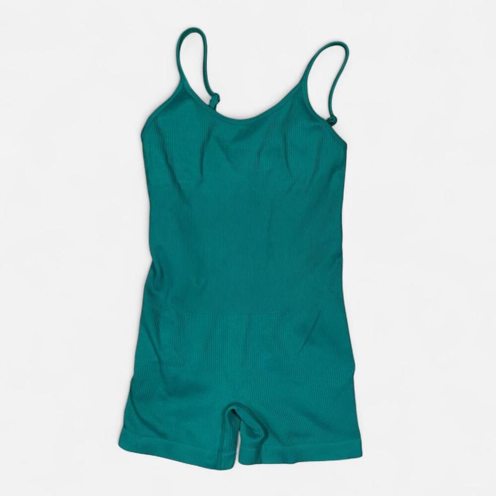 Unbranded Women's Green and Blue Playsuit-romper